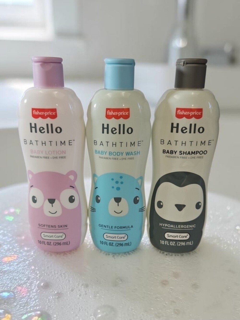 FISHER-PRICE BABY BATHTIME SHAMPOO, BODY WASH & LOTION 3 PIECE SET